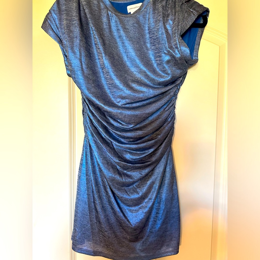 Lovers + Friends Dresses mini dress in blue stretchy fabric